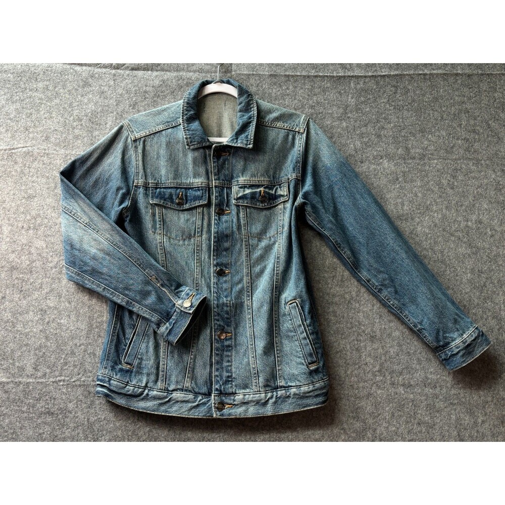 Wonder Nation Girls XL 14-16 Blue Denim Jean Jacket Trucker 100% Cotton